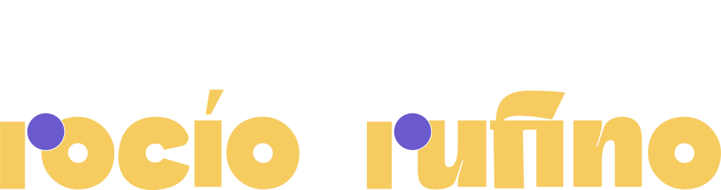 logotipo naranja acento morado