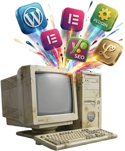 diseño web con wordpress aplicacion de arquitectura de la pagicna diseño y elementos con IA